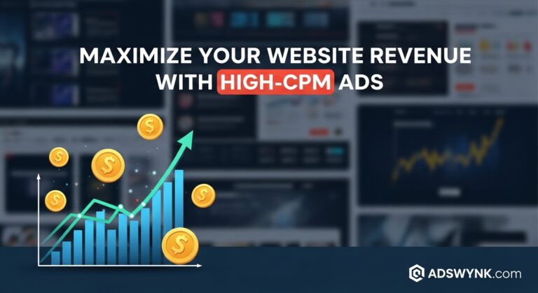 Adswynk com: Maximize Your Website Revenue with High-CPM Ads